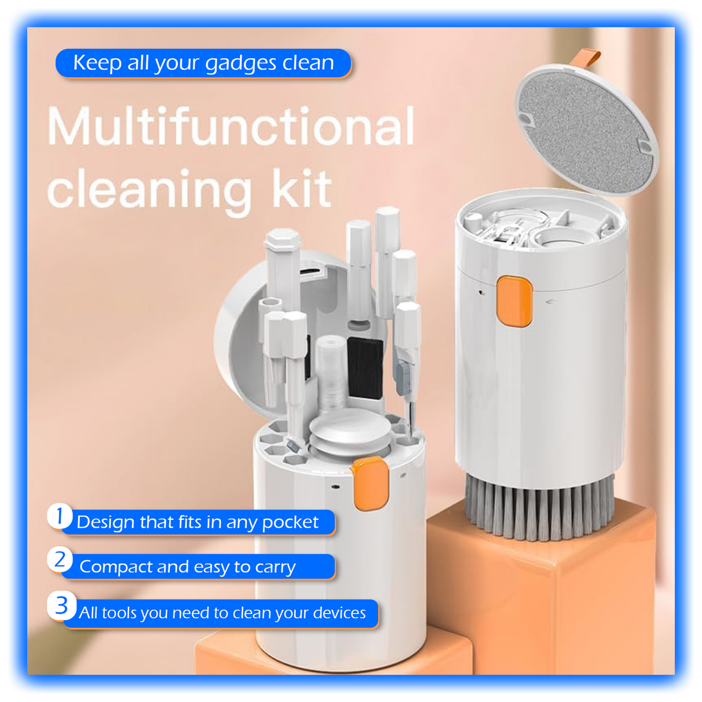 Cleaning Kit Buddy - The World's Most Versality Gadget Cleaner